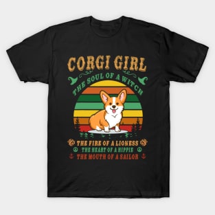 Corgi Girl - Witch - Lioness - Hippie - Sailor (115) T-Shirt